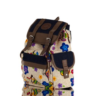 Backpack with Flowers