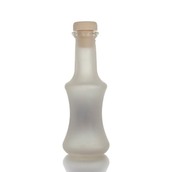 Frosted glass carafe with print, kitchen, raki, tsikoudia