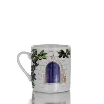 Mug, Cup with Crete 5.5x5cm 80cc, New Bone China like porcelain