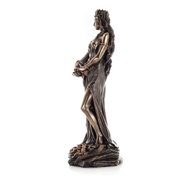 Fortune: The View of the Prosperity and Wealth of a City 71cm Veronese Electrolytic Bronze Full Length Statuette