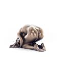 Modern Female Nude 7.5x14.5cm Veronese Bronze Electroplating Full Body Statue