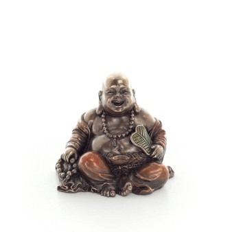 Buddha eller Budha: The Awakened & Enlightened, Veronese Bronze Electrolysis Beads 6,5 cm, Healing, Religious