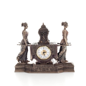Klocka kvinnor som bär en urna 30x36cm Veronese brons elektrolys, dekorativa