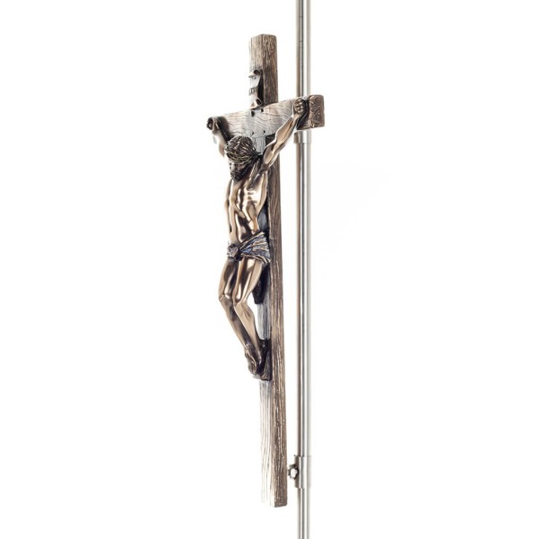 Crucifixion of Jesus Christ 33x15cm Veronese Bronze Electrolysis Full Body Statue