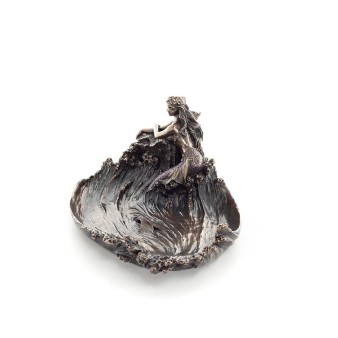 Mermaid: The Most Beautiful Demon, i Wave 15x29cm Veronese Bronze Electrolysis Helkroppsstaty