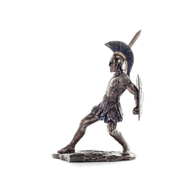 Hector or Hector The Mightiest Warrior of the Trojans, 29.5x23cm Veronese Bronze Electrolysis Full Body Statue