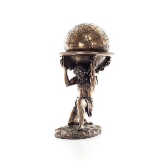 Atlas Titan: The leader of the Titanids 23cm Jewelry box, Jewelry box for safekeeping, Veronese bronze statue