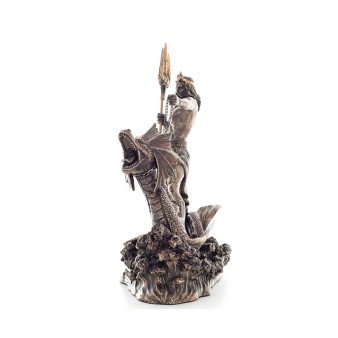 Neptune: The God of the Sea, Earthquakes, Earth, Storms and Words on a Dragon 20cm Electrolytic Bronze Veronese Statue