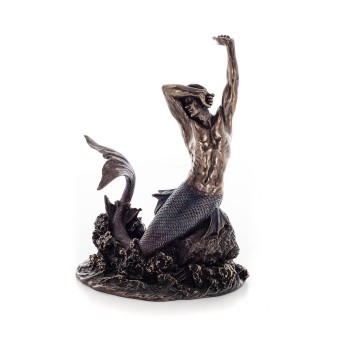 Mermaid: The Most Beautiful Demon, 20 cm Veronese Bronze Electrolysis Helkroppsstaty