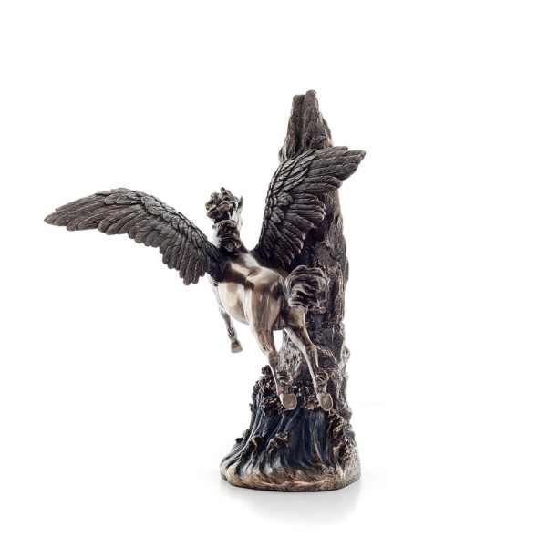 Pegasus: Born of Blood, Followed the Muses and Zeus 35cm Veronese Bronze Electrolysis Helkroppsstaty, antikens Grekland