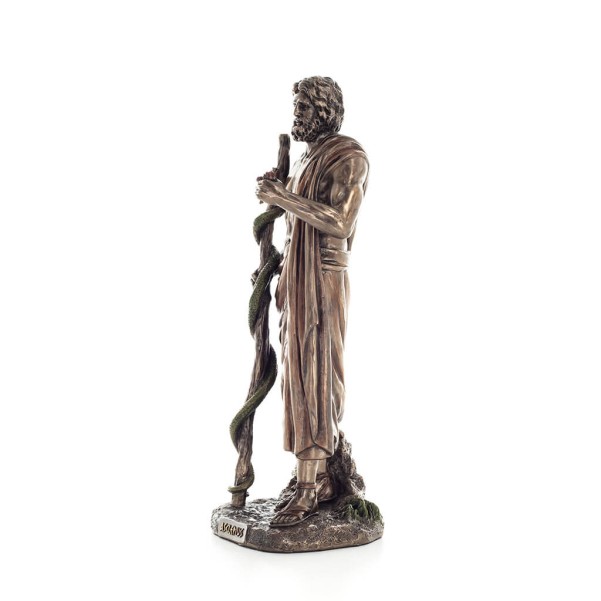 Asclepius: The God of Medicine, 29cm Veronese Bronze Electrolysis Full Body Statue, Ancient Greece