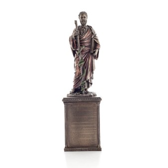 Hippocrates: The Father of Modern Medicine, with Oath on Base 41cm Veronese Bronze Electrolysis Full Body Statue