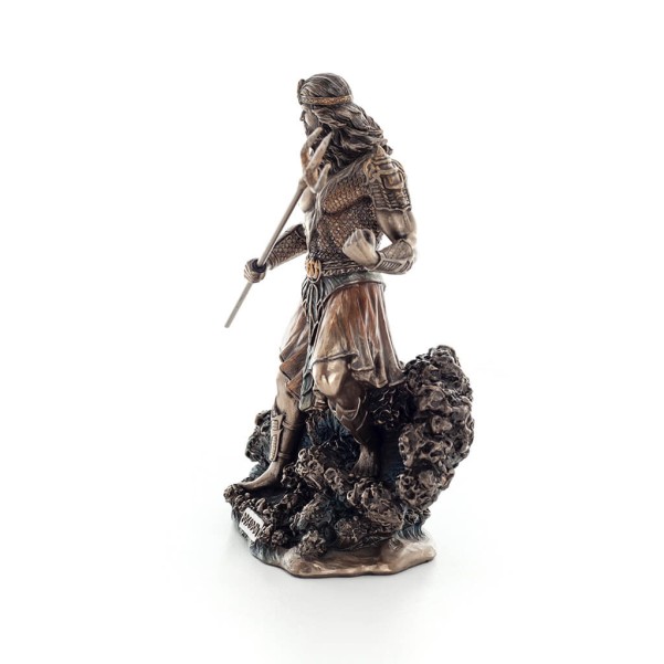 Poseidon: God of the Sea, Earthquakes, Earth, Storms and Reasons 20cm Veronese Bronze Electroplating Full Body Statue