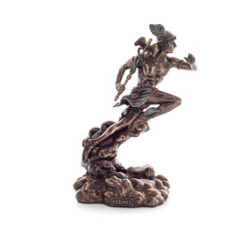 Mercury: The Messenger of the Gods, 22cm Veronese Bronze Electrolysis Full Body Statue, Ancient Greece