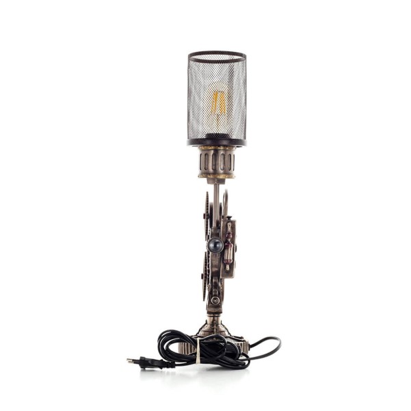 Steampunk bordslampa 46,5x31cm med Veronese Bronze Elektrolys