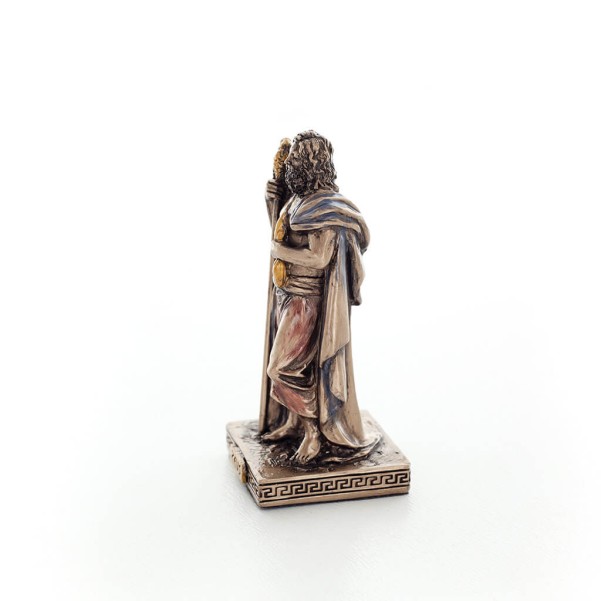 Zeus or Zeus: God of Sky, Lightning, Law, Thunder, Order, 8.5cm Veronese Electrolytic Bronze Full Body Statue