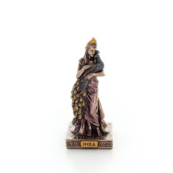 Hera: wife of Zeus, daughter of Cronus and Rhea. Goddess of Marriage 8.5cm Veronese Bronze Electrolysis Full Body Statue