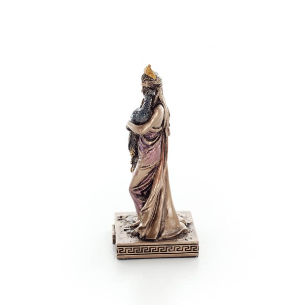Hera: wife of Zeus, daughter of Cronus and Rhea. Goddess of Marriage 8.5cm Veronese Bronze Electrolysis Full Body Statue