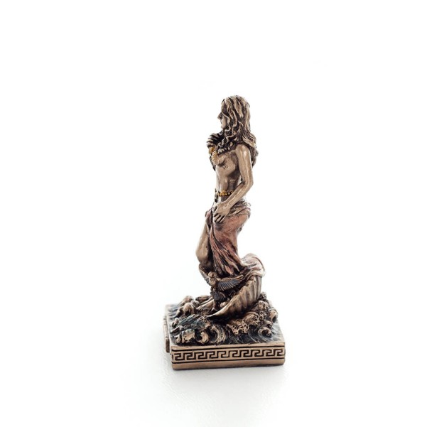 Aphrodite: The Goddess of Love and Beauty 8.7cm Veronese Bronze Electrolytic Full Body Statue, Ancient Greece