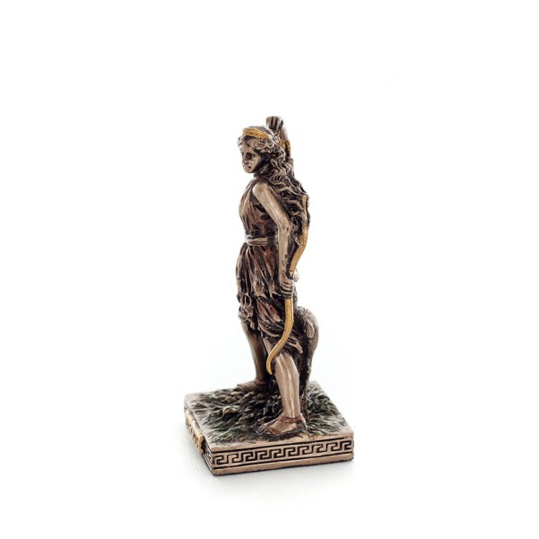 Artemis: The goddess of the hunt, the moon, protector of small children and animals 8.7cm Veronese Bronze Electrolysis