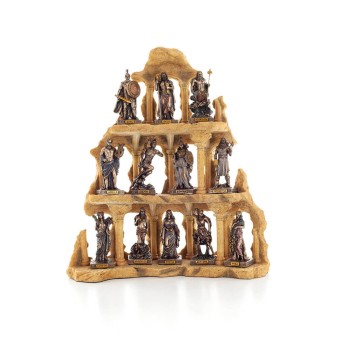 Twelve Gods of Olympus with Stand, Twelve Gods Set, Veronese Bronze Electroplating Full Body Statue, Ancient Greece