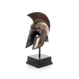 Headdress, from the ancient and medieval soldiers on a 21cm base with Veronese bronze electrolysis, decorative