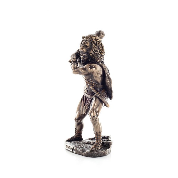 Hercules or Alkaios or Alcides: The Greatest Hero of the Greeks 25.5cm Veronese Bronze Electrolysis Full Body Statue
