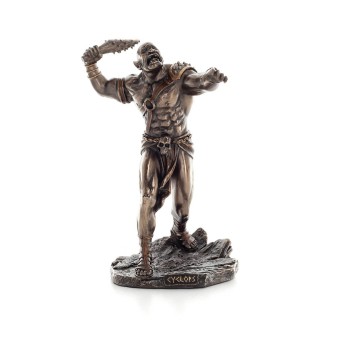 Cyclops: The One-Eyed Giant 21.2cm Full Length Veronese Bronze Electrolytic Statue, Ancient Greece