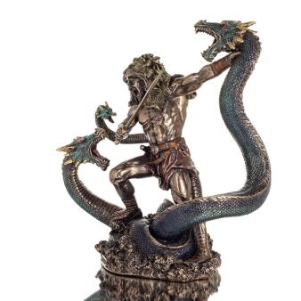 Hercules: The Greatest Hero of the Greeks, Fighting the Lernaean Hydra 31cm Veronese Bronze Electrolysis Full Body Statue