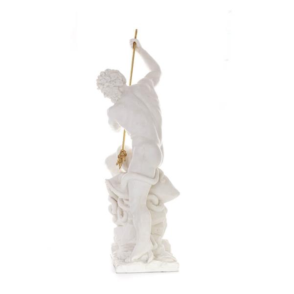 Poseidon: The God of the Sea, Earthquakes, Earth, Storms and Words 82cm Full Body Statue, Polyester Alabaster Marble Type