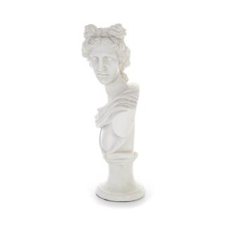 Apollo or Apollonas, the god of music, light, and protector of the  arts,  30cm bust made from alabaster, ancient  Greece