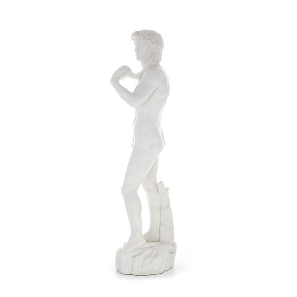 David: The Beloved, Prophet, Musician, Poet 46.5cm Full Body Statue, Polyester Alabaster Marble Type, Christian