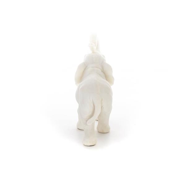 Elephant: symbol of strength, protection, wisdom and good luck 18x20cm Full body statue, Polyester alabaster marble type