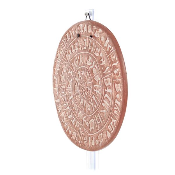 Phaistos Disc: The Unsolved Mystery Wall Hanging 28cm Dekorativ handgjord finish Vägghängande minoisk kultur