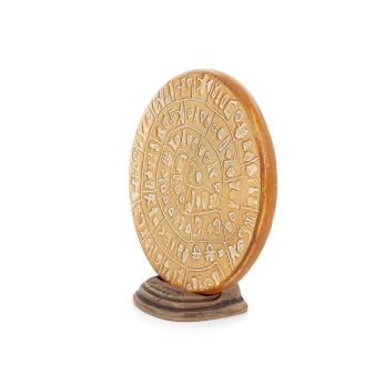 Phaistos Disc: The Unsolved Mystery, 15.5cm Decorative Base with Handcrafted Finish, Minoan Civilization, Ancient Greece