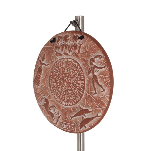 Plaques wall hanging plate Phaistos 6 shows 14cm decorative with Handmade finish, wall hanging, Minoan culture