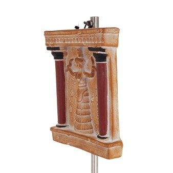 Knossos Columns Plates 21x17cm fig Goddess of Serpents, The Goddess of Fertility, decorative with Handmade finish, Minoan cultur