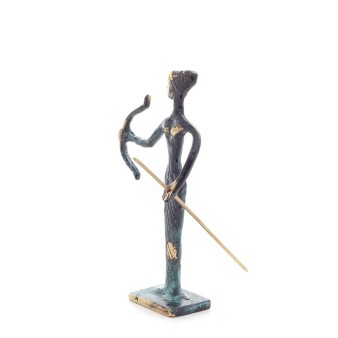 Artemis: The goddess of the hunt, the moon, protector of small children and animals sculpture 14x10cm Bronze decoration