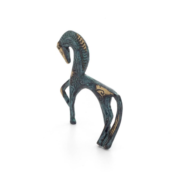 Horse or Steed: irrational, silent but full of fire, energy, motion, 7cm full-body statue, miniature, bronze decorative