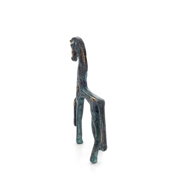 Horse or Steed: irrational, silent but full of fire, energy, motion, 10cm full-body bronze decorative statue