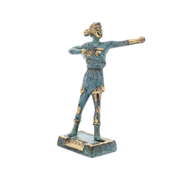 Artemis: The goddess of the hunt, the moon, protector of small children and animals 20x11cm statue Bronze decorative