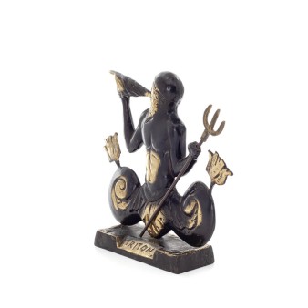 Triton or Triton: deity of the sea, Son of Poseidon giant 16.5x20.5cm Full body statue Bronze decorative