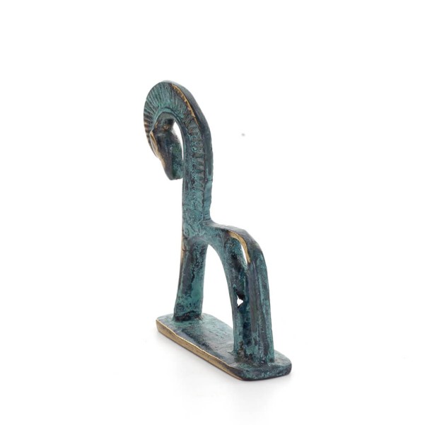 Horse or Steed: irrational, silent yet full of fire, energy, motion, 7 cm, miniature, with base - a bronze decorative statuette