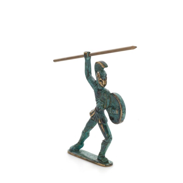 Achilles: the Invulnerable Warrior and King of the Myrmidons 10cm Full Body Statue Bronze Ornament, Ancient Greece