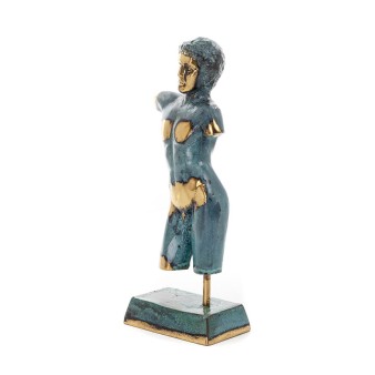 Tonåring: Ung man, fri medborgare, Skulptur 195x7,5 cm Helkroppsstaty Dekorativ brons, antikens Grekland