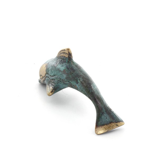 Dolphin: symbol of freedom, joy, strength, harmony 2x6cm Full Body Statue Bronze Ornament