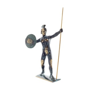 Hector or Hector The Mightiest Warrior of the Trojans, 16x8cm Full Body Statue Bronze Ornament, Ancient Greece