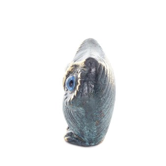 Owl or Glaucus: the sacred bird, symbol of wisdom, prudence, bubble a 5x4cm Full body statue Bronze decoration