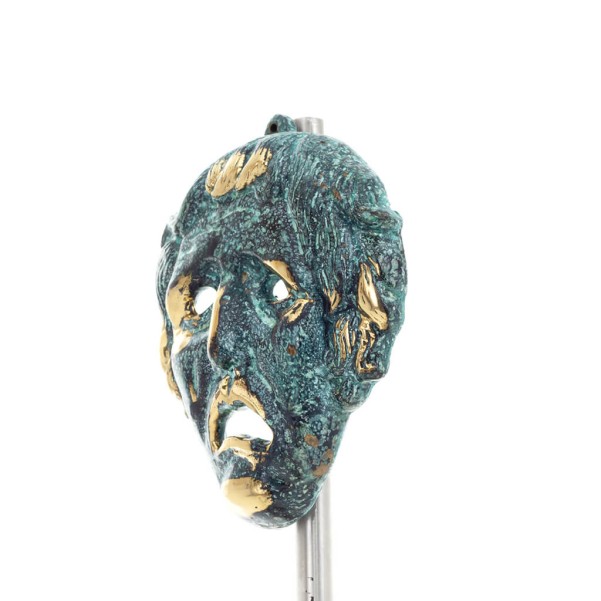 Owl or Glaucus: the sacred bird, symbol of wisdom, prudence, giant 8x5cm Full body statue Bronze decoration