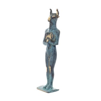 Minotaur: Creature, the son of Pasiphae Queen of Knossos Minoan Civilization 21cm Full Body Statue Bronze Ornament